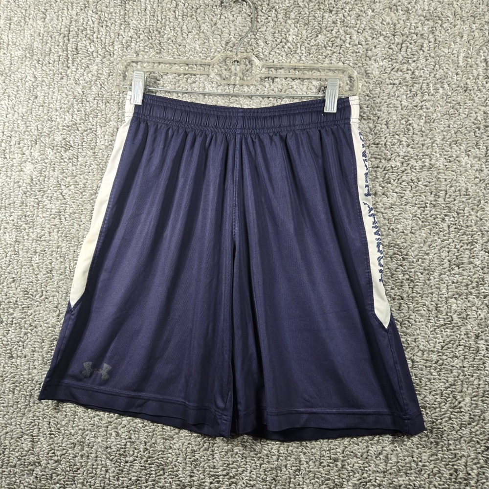 Under Armour Boys Loose Fit Navy‎ Blue Athletic Shorts YLG